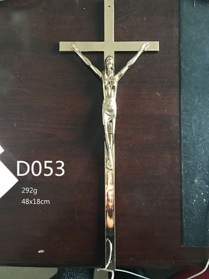 Golden Bronze Metal Cross Crucifix Coffin Decoration D053 Min Qty 2000pcs