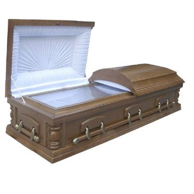 Kit Peti Mati Kayu Coklat Dewasa Dengan Lapisan Dan Tutup Lapisan Bahan MDF