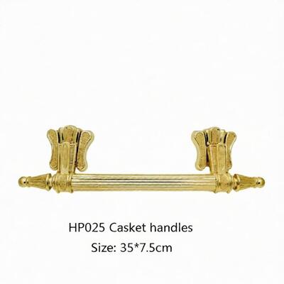 لون الذهب Herrajes الفقرة Ataudes 150KG النعش مقابض Adornos Ataudes HP025