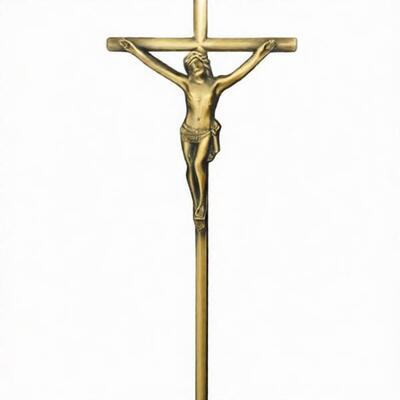 Le crucfix de cercueil de zamak de croix du cercueil D070 funèbre le meilleur marché pour le cofani en bois