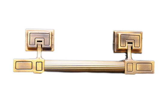 โลงศพ zamak จับ H001 สีบรอนซ์โบราณชุบขนาด 25.8 x 7.4 ซม. โลงศพ