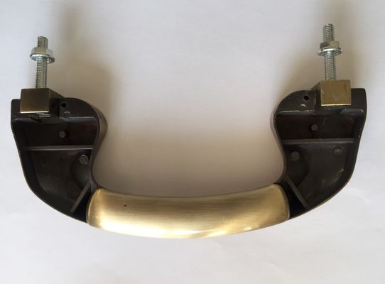 o caixão europeu italiano do metal do estilo do tamanho de 20*7.5 cm segura H039 da cor acessória fúnebre do hardware de Zamak no bronze velho