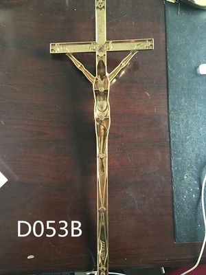 Golden Bronze Metal Cross Crucifix Coffin Decoration D053 Min Qty 2000pcs