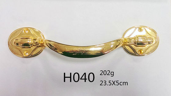 Taille de cuivre antique en laiton antique 23.5*5 cm de la finition H040 d'or en métal de poignées adultes de cercueil