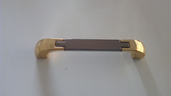 96 / 128mm أثاث زاماك مقابض وسحب رقم 6006 درج تسريحة معدنية مقابض ذهبية أو فضية
