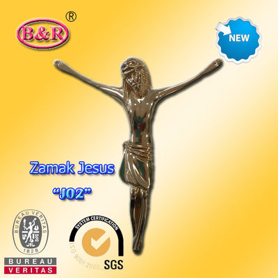 Μέταλλο Ιησούς Size 12.5*15cm σταυρός κραμάτων ψευδάργυρου και Crucifix μέρος για το νεκρικό τελετουργικό ή την εκκλησία