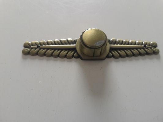 Beëindigt het de decoratied016b antieke koper van de Zamakdoodskist 10.5*2cm het geheime voorgeheugen van de de schroefdekking van de metaaldoodskist vis