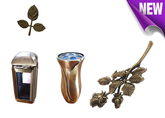Referência. Liga de cobre material das decorações de bronze do cemitério da lápide da lanterna BD019