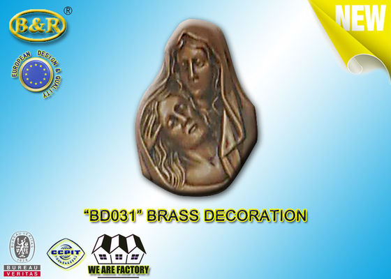 Nein Messingbronze-Madonnas Funera der dekorations-BD031 materielle Kupferlegierung Größen-13×17.5 cm