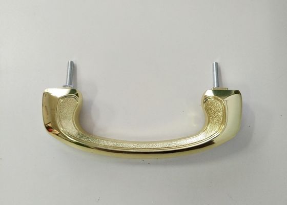 Το ευρωπαϊκό χρυσό χρώμα 17.5*6.3cm λαβών H002 φέρετρων Zamak ύφους μπουλόνι εγκαθιστά το υλικό φέρετρων μετάλλων