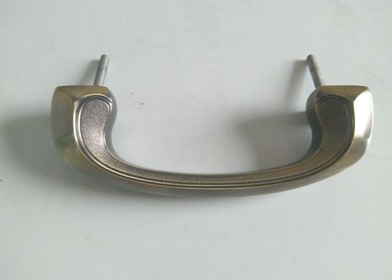 Το ευρωπαϊκό χρυσό χρώμα 17.5*6.3cm λαβών H002 φέρετρων Zamak ύφους μπουλόνι εγκαθιστά το υλικό φέρετρων μετάλλων