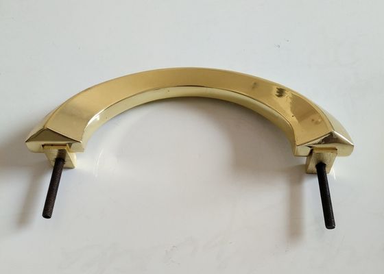 La manija del ataúd de Zamak por el hardware del ataúd del metal del bult y de la nuez maneja color oro de la decoración del ataúd del metal H007