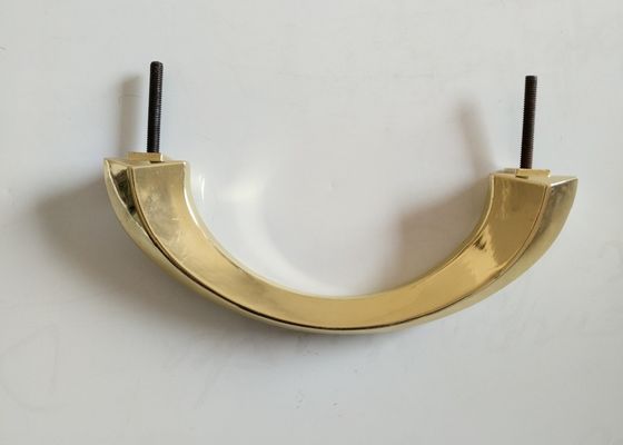 La manija del ataúd de Zamak por el hardware del ataúd del metal del bult y de la nuez maneja color oro de la decoración del ataúd del metal H007
