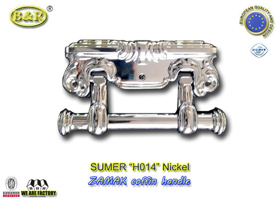 Sarg 22.5×13cm Hinweises H014 Goldfarbmetallbehandelt Zamak Herrajes Para Ataudes