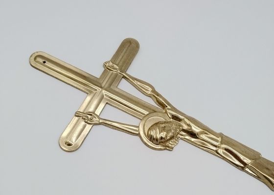 Incrocio di Zamak ed accessori funerei D007 55*17cm della decorazione in lega di zinco della bara della croce