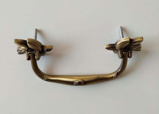 Kuningan antik Finish Logam Peti Mati Menangani Zinc Alloy peti mati menangani H018 antique bronze ukuran 20 * 7.5cm