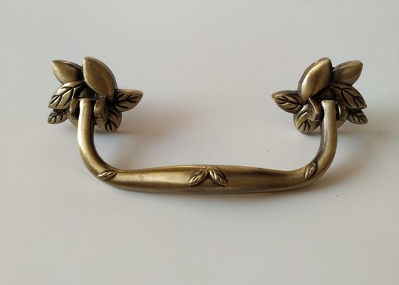 Kuningan antik Finish Logam Peti Mati Menangani Zinc Alloy peti mati menangani H018 antique bronze ukuran 20 * 7.5cm