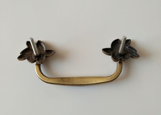 Kuningan antik Finish Logam Peti Mati Menangani Zinc Alloy peti mati menangani H018 antique bronze ukuran 20 * 7.5cm