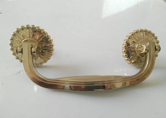 Beerdigungs-Metallschatullen-Griff, zamak H030 Sarggriff Begräbnis- Zusatz- und Hardware-Gold färben Größe: 19*7.5cm
