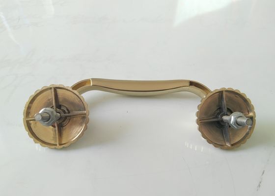Beerdigungs-Metallschatullen-Griff, zamak H030 Sarggriff Begräbnis- Zusatz- und Hardware-Gold färben Größe: 19*7.5cm