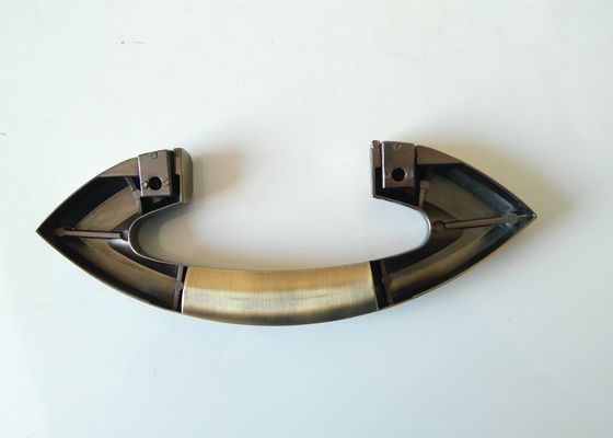 24*8.5cm Größe H034 Begräbnis- Produkte für Metall-zamak Sarg-Griff durch elektronische Überzug-Bronze-Farbe