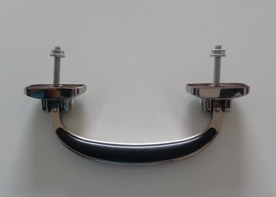 حجم 19 * 7cm زاماك نعش مقابض الأجهزة المعدنية مقابض النعش H038 فضية اللون