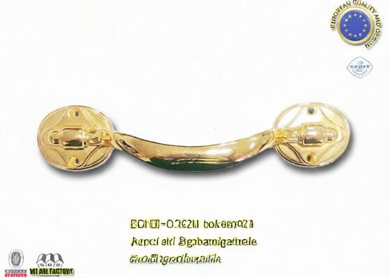 Taille de cuivre antique en laiton antique 23.5*5 cm de la finition H040 d'or en métal de poignées adultes de cercueil