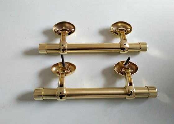 Italien-Artmetallschatullen-Hardware H021 zamak Sargstange, Begräbnis- Griffgoldsarg-Griffgröße 25*10