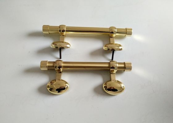 Italien-Artmetallschatullen-Hardware H021 zamak Sargstange, Begräbnis- Griffgoldsarg-Griffgröße 25*10