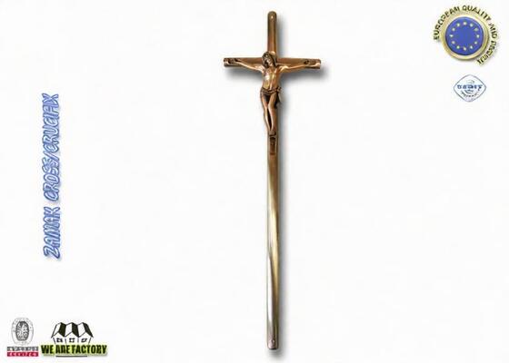 la croix et le crucifix de zamak de 52cm*16cm avec la mode dénomment la décoration en alliage de zinc de la couleur D043 en bronze antique