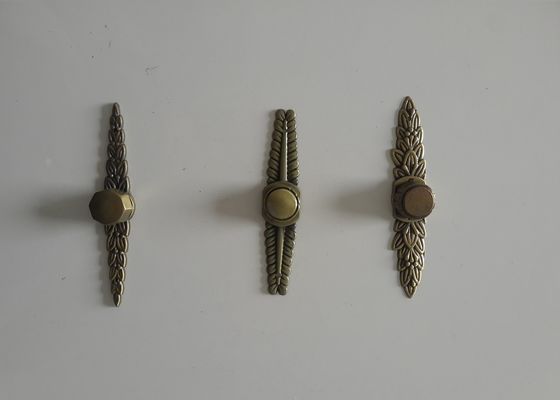Red Bornze Coffin Ornaments Fittings Ref.  D016A Zamak Screw cap cache-vis daun 11.5 * 2 cm