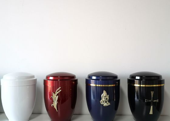 O tamanho 26X18cm personalizou a urna da cremação do metal de CIQ para cinzas humanas