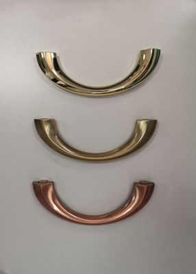 Punhos do caixão de Zamak 19x7cm da meia lua, hardware do caixão