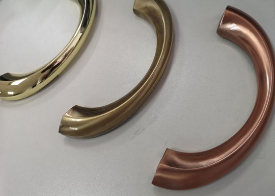 Punhos do caixão de Zamak 19x7cm da meia lua, hardware do caixão